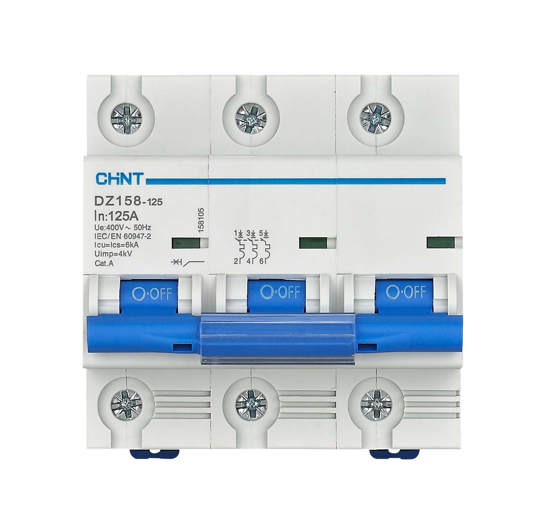DZ158-125  125A 3P-MCCB-Front